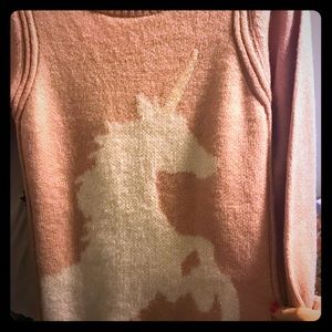 Unicorn sweater, size S. Never worn but no tags.